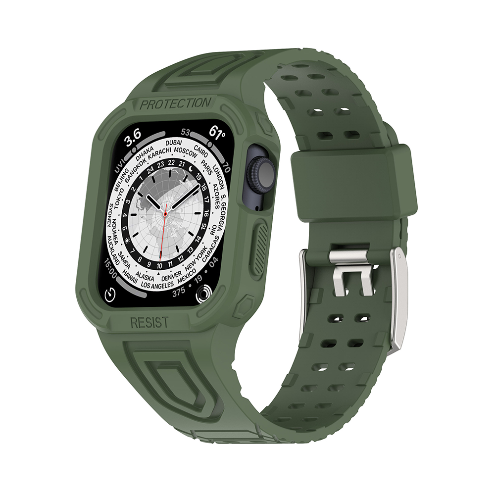 [9 colors available] Armor style case integrated TPU band [Apple Watch]