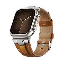 [Heavy Style] Metal Edge Leather Band [Apple Watch]