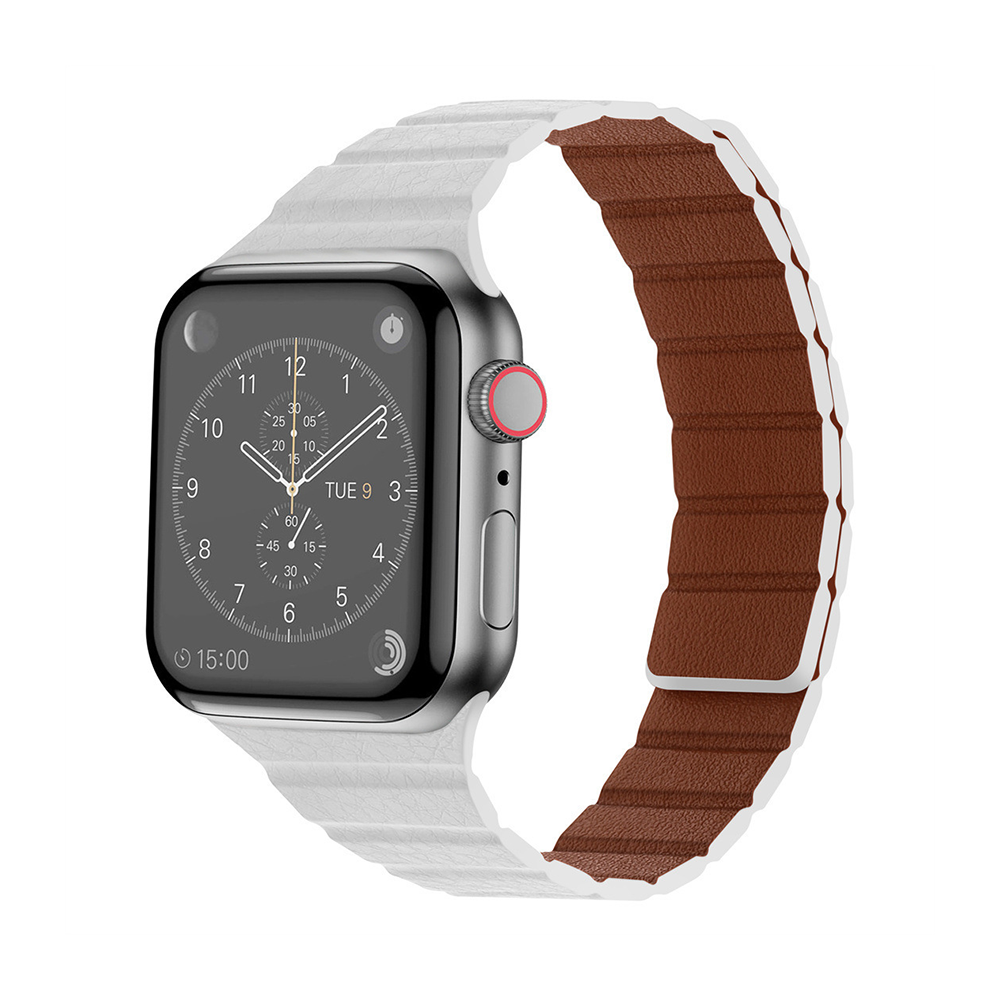 【スリムマグネット】マイクロファイバーレザーバンド【アップルウォッチ】