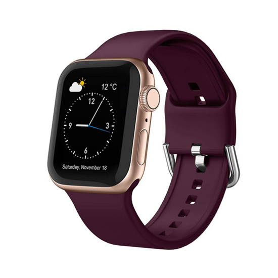 【全30色】カラーバックルシリコンバンド【アップルウォッチ】