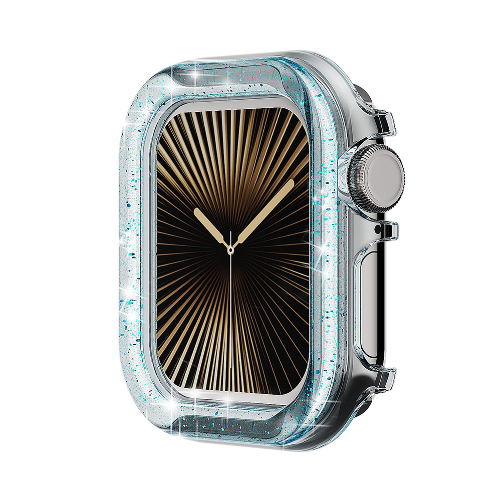 【華やかアクセ】ラメクリアカバーケース【アップルウォッチ】