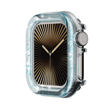 【華やかアクセ】ラメクリアカバーケース【アップルウォッチ】