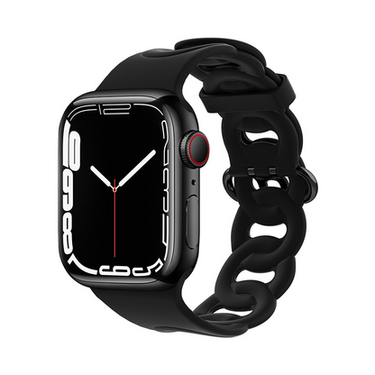 【個性派スタイル】リングホールシリコンバンド【アップルウォッチ】