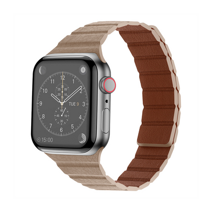 【スリムマグネット】マイクロファイバーレザーバンド【アップルウォッチ】