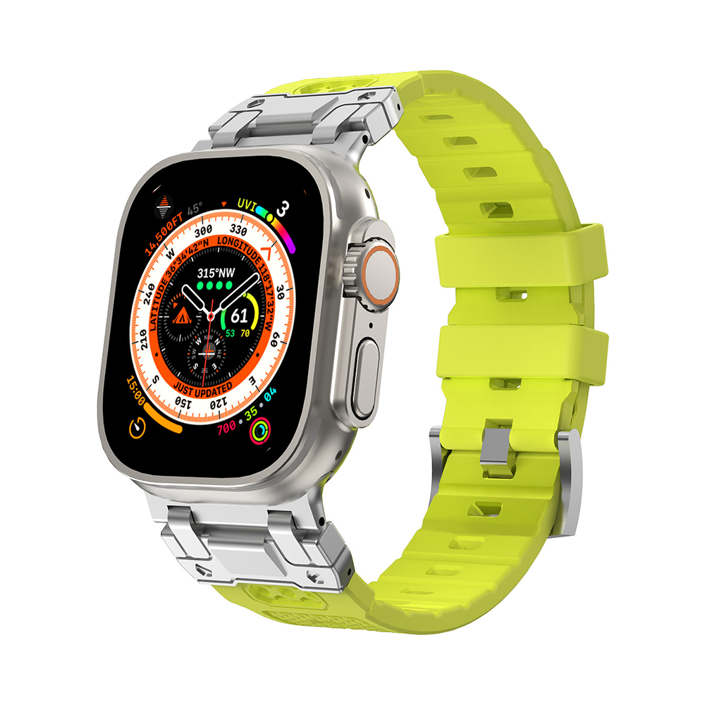 【男前デザイン】メカニカルタフシリコンバンド【アップルウォッチ】