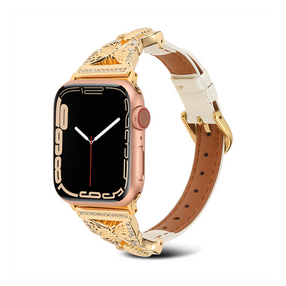 【可憐な蝶々】バタフライスリムレザーバンド【アップルウォッチ】