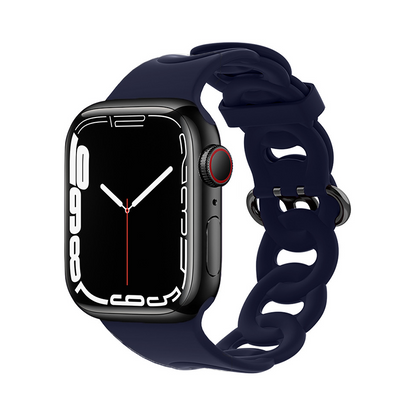 【個性派スタイル】リングホールシリコンバンド【アップルウォッチ】