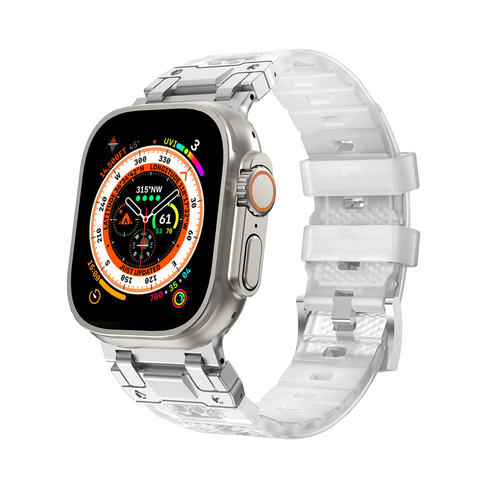 【男前デザイン】メカニカルタフシリコンバンド【アップルウォッチ】