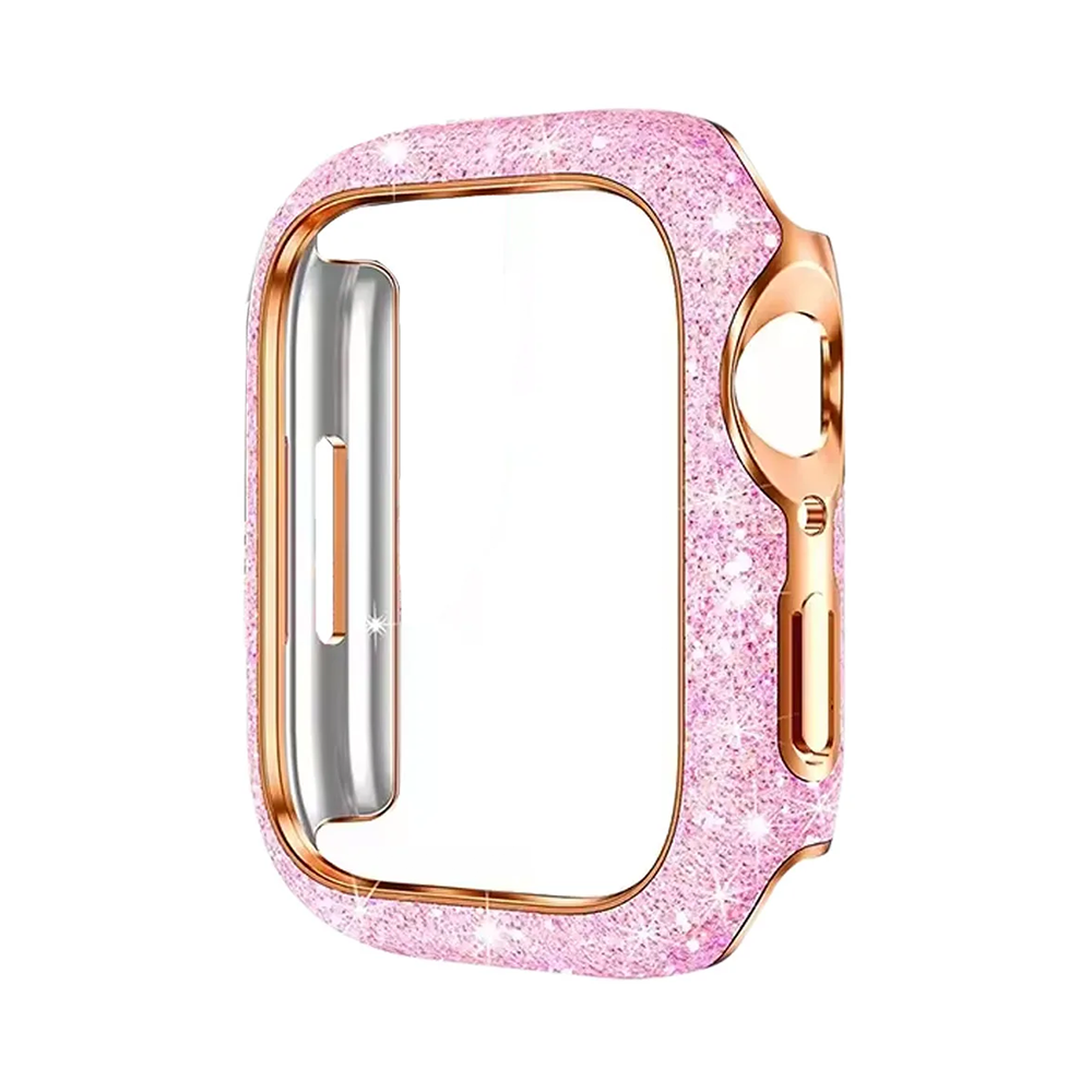 【輝くアクセ感】スパークルフレームケース【アップルウォッチ】