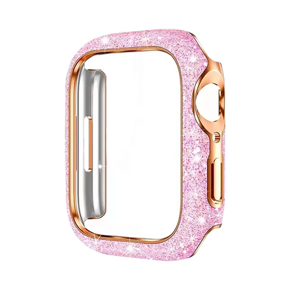 【輝くアクセ感】スパークルフレームケース【アップルウォッチ】