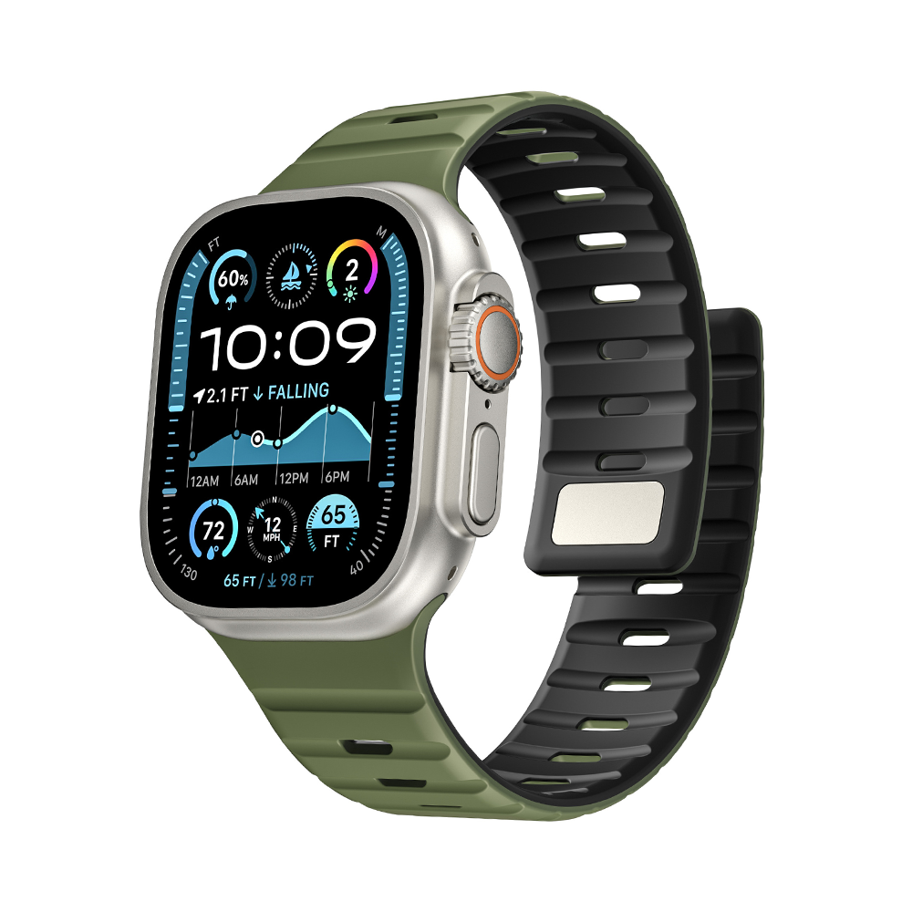 【磁力で快適フィット】ダブルロックマグネットバンド【アップルウォッチ】