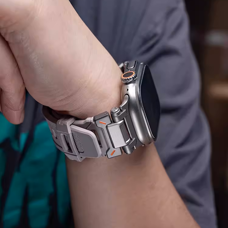 【不動の人気商品】ステンレスコネクトTPUバンド【アップルウォッチ】
