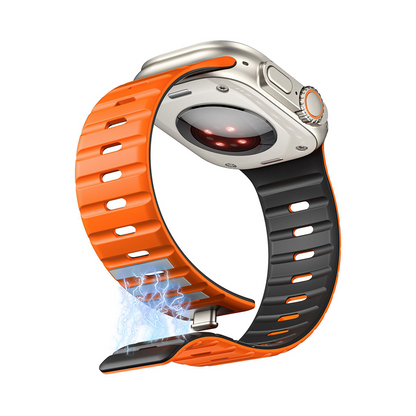 【磁力で快適フィット】ダブルロックマグネットバンド【アップルウォッチ】