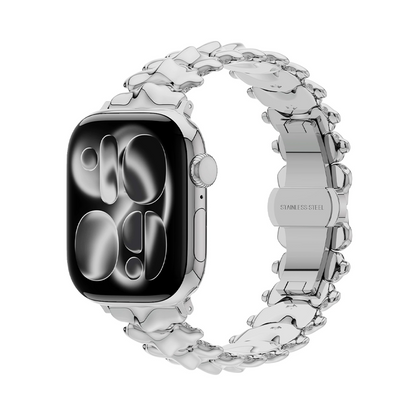 【新感覚デザイン】ウェーブスパインメタルバンド【アップルウォッチ】