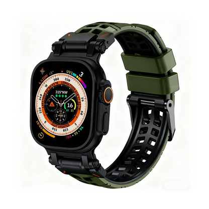 【通気性抜群】ダブルホールシリコンバンド【アップルウォッチ】