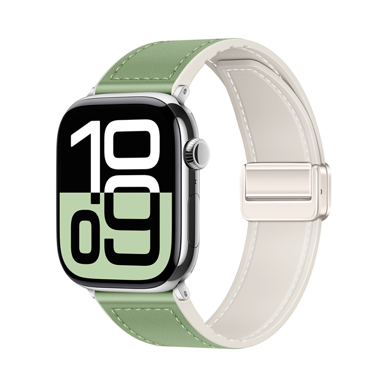 【全40色】シリコンレザーマグネットバンド【アップルウォッチ】