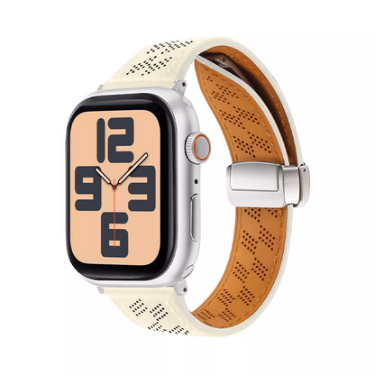 [10 colors available] Air mesh magnetic leather band [Apple Watch]