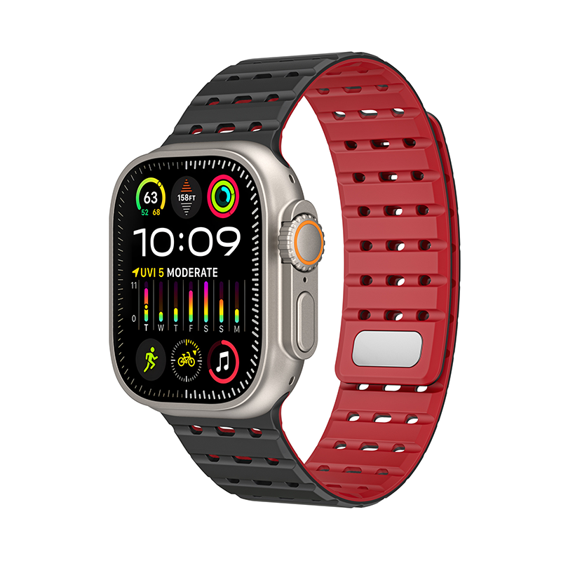 [8 colors available] Magnetic fit silicone band [Apple Watch]