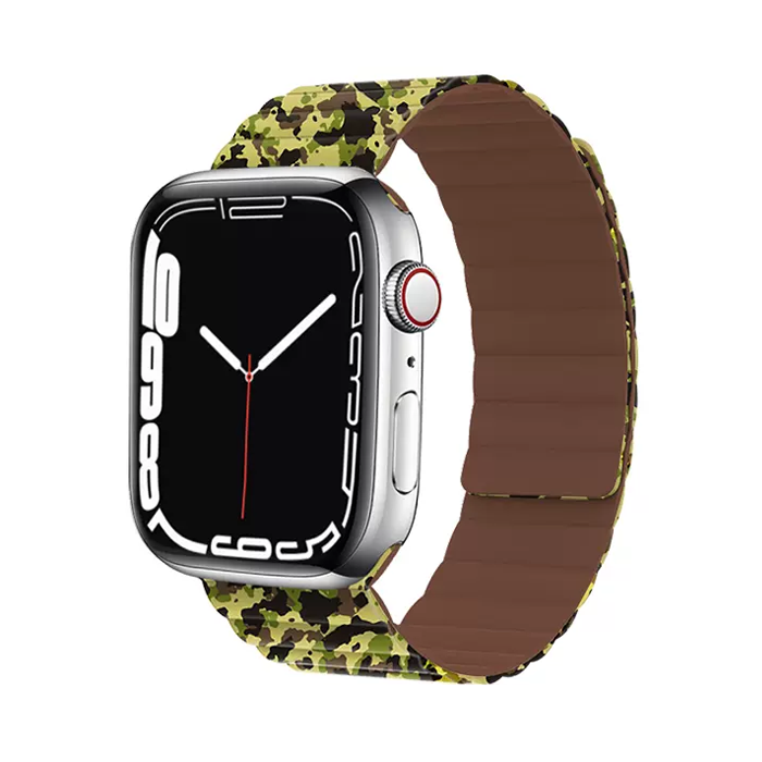 Camouflage Magnetic Silicone Band for Apple Watch (5 Colors Available)