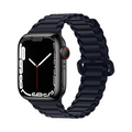 Lightweight and magnetic, magnetic ridge silicone band for Apple Watch