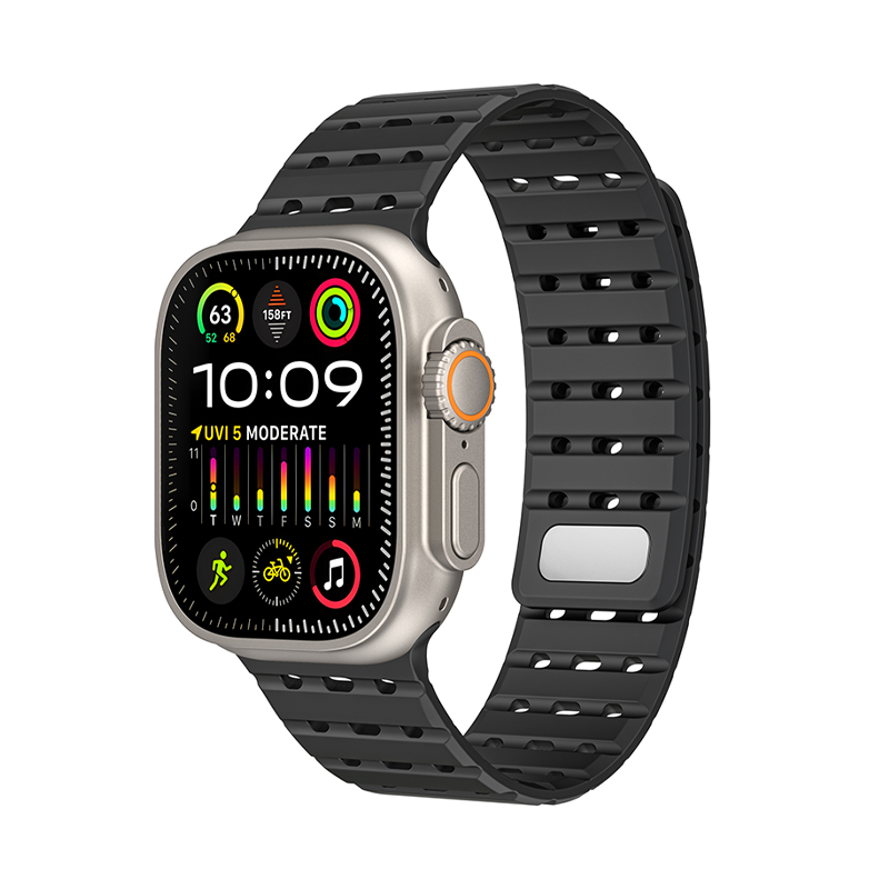 [8 colors available] Magnetic fit silicone band [Apple Watch]