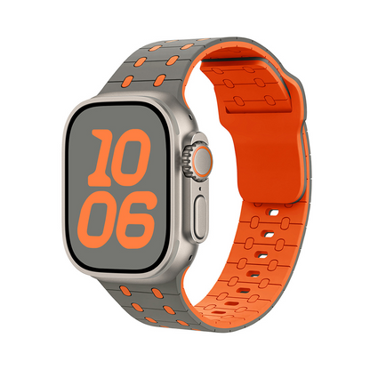 【ビビッドな配色】カラーブロックシリコンバンド【アップルウォッチ】