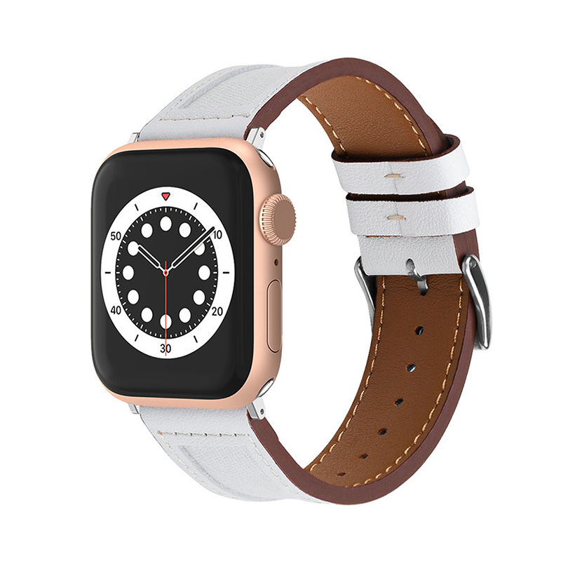 【大人の配色】キャンバスレザーミックスバンド【アップルウォッチ】