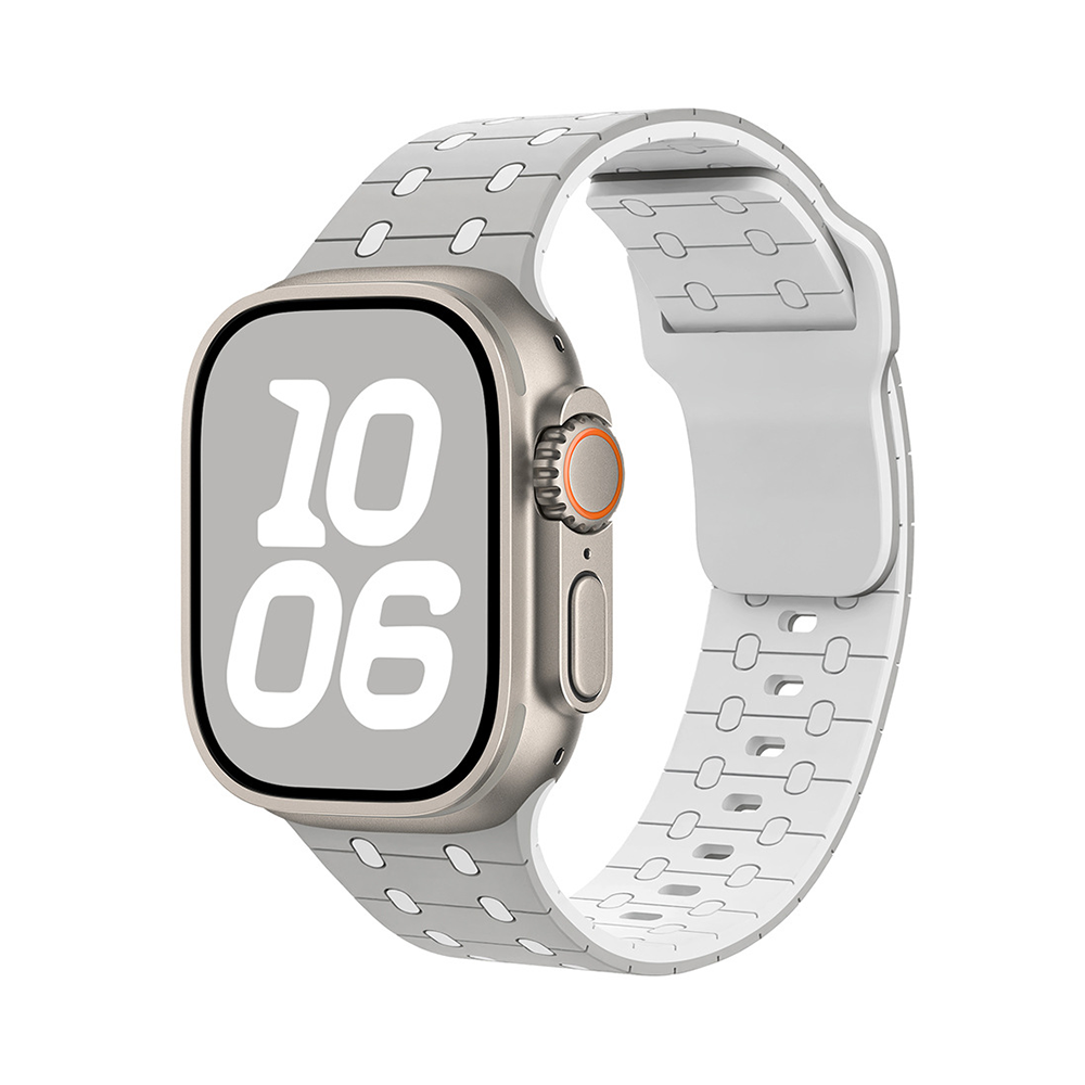 【ビビッドな配色】カラーブロックシリコンバンド【アップルウォッチ】