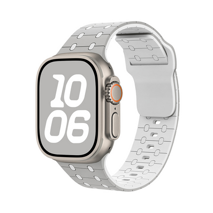 【ビビッドな配色】カラーブロックシリコンバンド【アップルウォッチ】