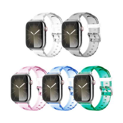 【抜け感デザイン】クリアカラースケルトンバンド【アップルウォッチ】