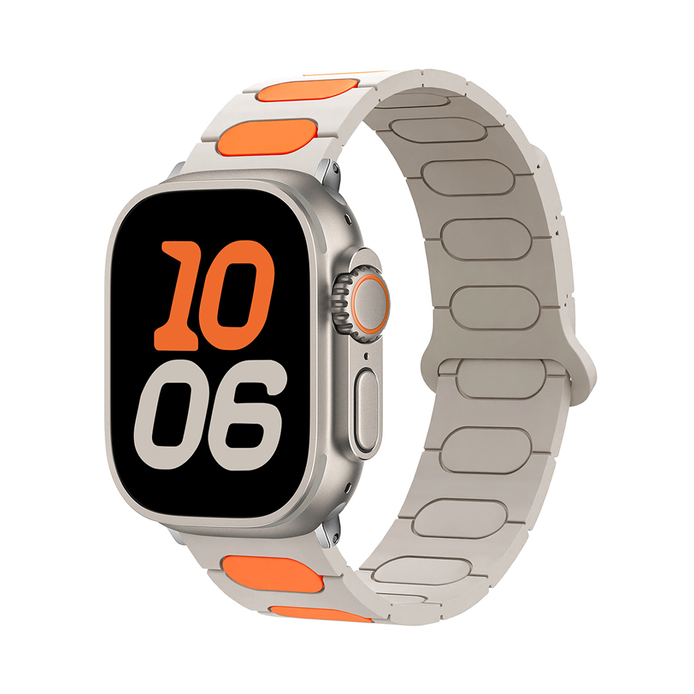 【立体バイカラー】パッドリンクシリコンバンド【アップルウォッチ】