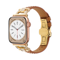 [Brilliant Design] Metal Leather Blend Band [Apple Watch]