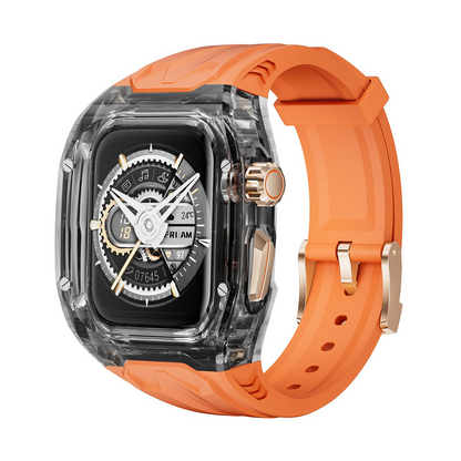 [6 colors available with integrated case] Crystal Explorer TPU band [Apple Watch]