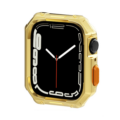 【ガラス無し両面保護】カラーボタンプロテクトケース【アップルウォッチ】