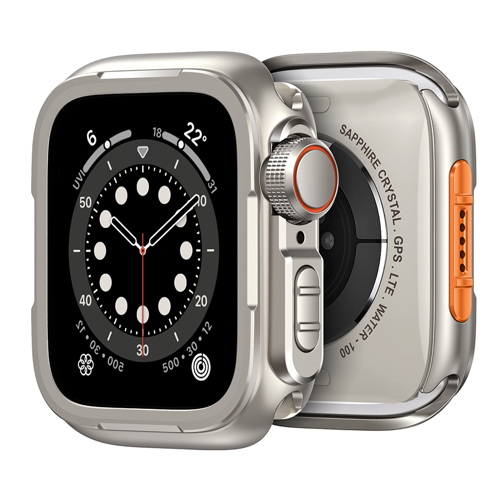 【ガラス無し両面保護】タフメタルプロテクトケース【アップルウォッチ】