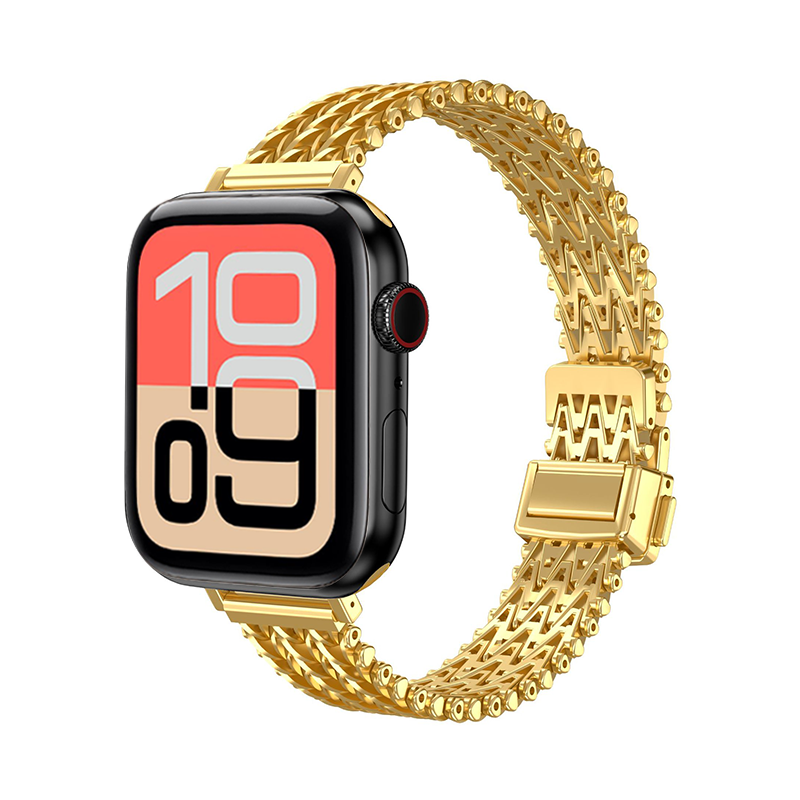 【繊細Vメッシュ】スリムメッシュマグネットバンド【アップルウォッチ】