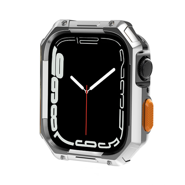【ガラス無し両面保護】カラーボタンプロテクトケース【アップルウォッチ】