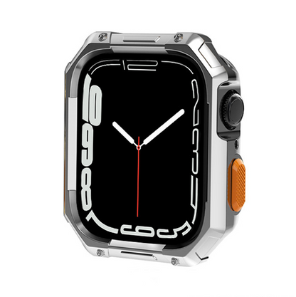 【ガラス無し両面保護】カラーボタンプロテクトケース【アップルウォッチ】