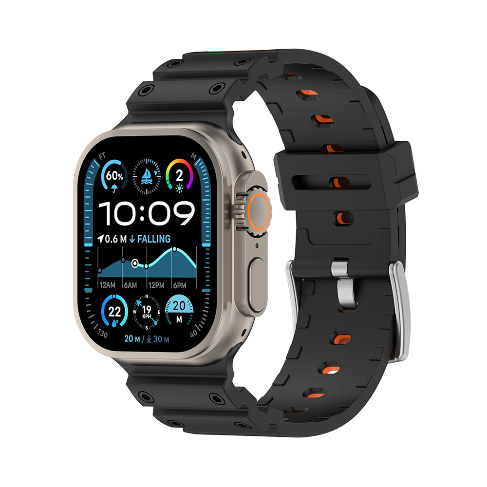 【アウトドアスタイル】ミリタリータフシリコンバンド【アップルウォッチ】