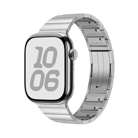 【手首に干渉しない】リンクブレスレットメタルバンド【アップルウォッチ】