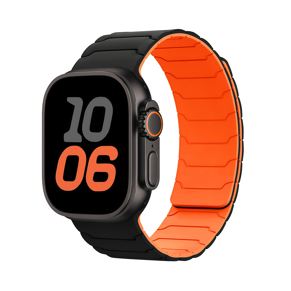 [Easy to attach with magnets] Link Pattern Magnetic Band [Apple Watch]