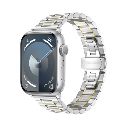 【耐久性と気品】メタルリンクブレスバンド【アップルウォッチ】