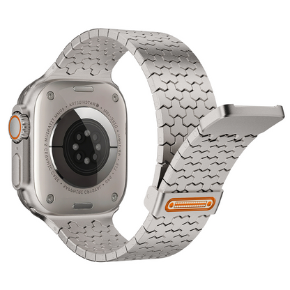 【近未来スタイル】ハニカムメタルマグネットバンド【アップルウォッチ】