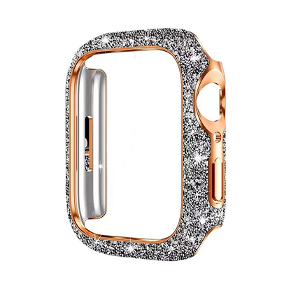 【輝くアクセ感】スパークルフレームケース【アップルウォッチ】