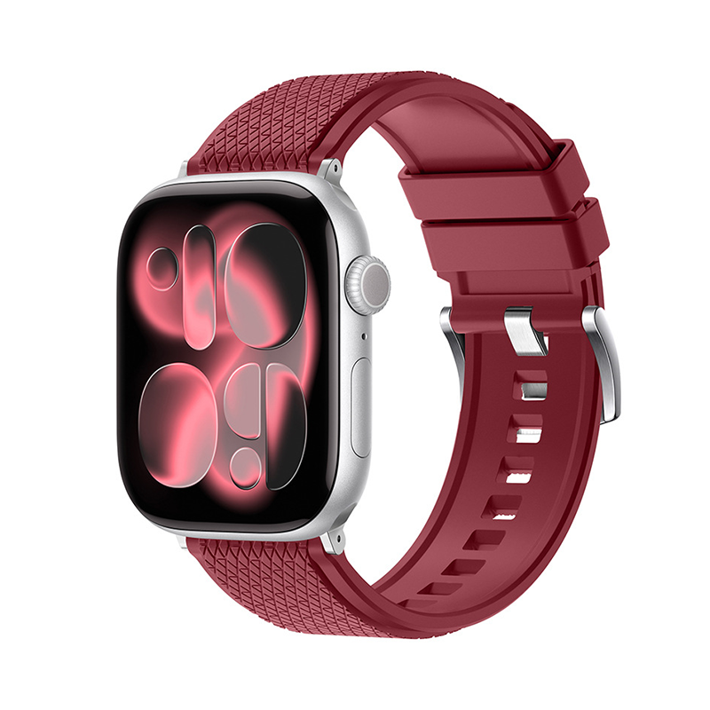 【色褪せしにくい】スポーツフレックスラバーバンド【アップルウォッチ】