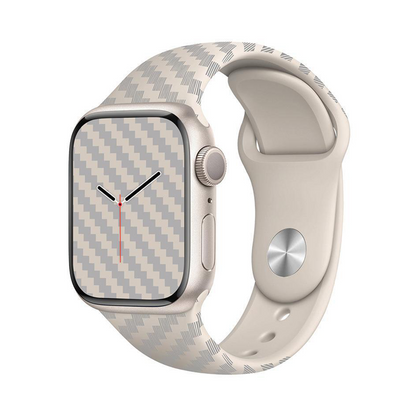 【上質スポーティー】カーボンパターンシリコンバンド【アップルウォッチ】