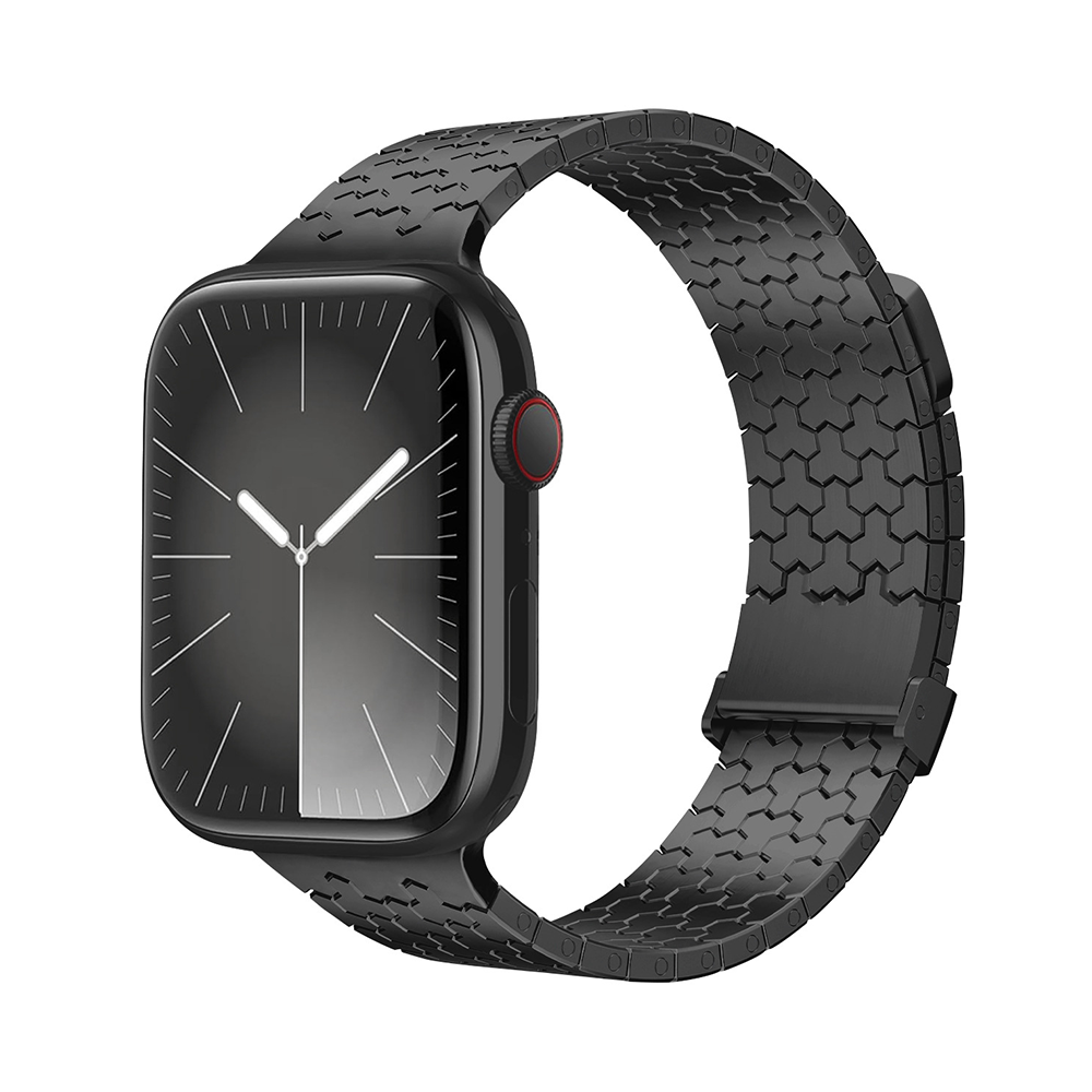 【近未来スタイル】ハニカムメタルマグネットバンド【アップルウォッチ】