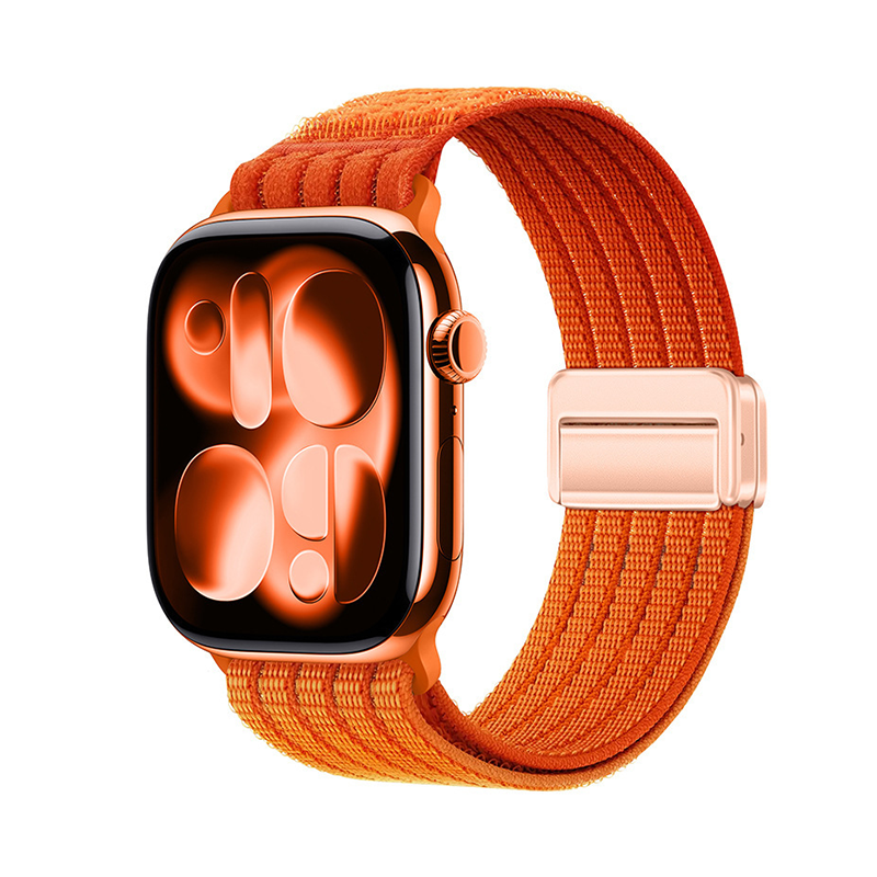 リブナイロン Apple Watchバンド オレンジ
