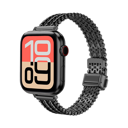 【繊細Vメッシュ】スリムメッシュマグネットバンド【アップルウォッチ】