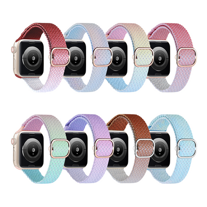 【やさしい色合い】グラデーションナイロンバンド【アップルウォッチ】